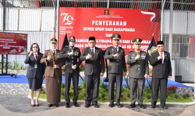 Warga Binaan Lapas Kelas II B Kota Sukabumi Terima Remisi di Hari Kemerdekaan RI ke-79