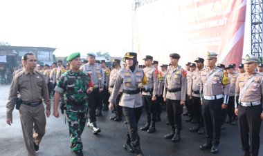 Sinergitas TNI-Polri dalam Pengamanan Pilkada Serentak 2024 Kota Sukabumi