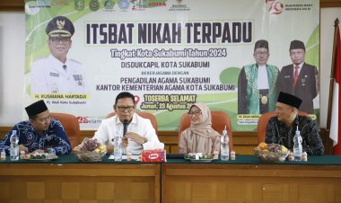 Penjabat Wali Kota Sukabumi Membuka Kegiatan Isbat Nikah 2024 di Toserba Selamat