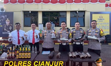 Polres Cianjur Gelar Konferensi Pers  Hasil Patroli KRYD