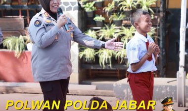 Polwan Polda Jabar Goes To School, Peringati HUT Polwan ke-76 Tahun 2024