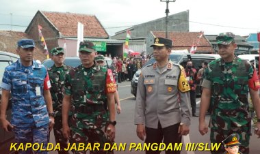 Kapolda Jabar dan Pangdam lll Siliwangi Lakukan Pengamanan Kunjungan Kerja Presiden RI Dalam Rangka Peresmian Bendungan Leuwikeris