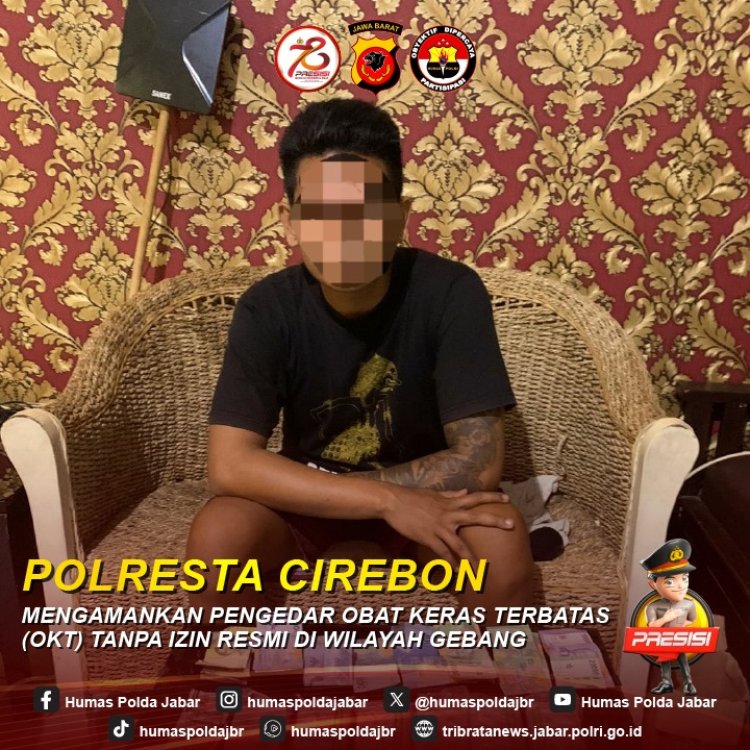 Polresta Cirebon Amankan Pengedar Obat Keras Terbatas (OKT)