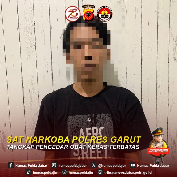 Sat Narkoba Polres Garut, Tangkap Pengedar Obat Terbatas