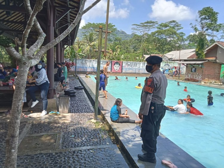 Ciptakan Suasana Kondusif, Polsek Lembursitu Laksanakan Patroli Objek Wisata