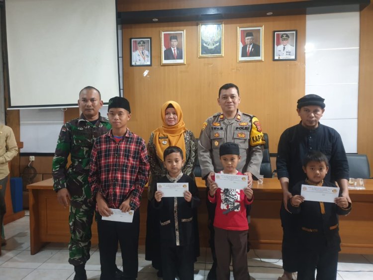 Kapolsek Kebonpedes Hadiri Santunan Anak Yatim dan Pembubaran Kepanitiaan Gebyar Muharam 1446 H