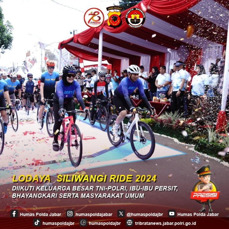 Meriah ! Lodaya Siliwangi Ride 2024 Diikuti Keluarga Besar TNI -Polri , Persit, Bhayangkari dan Masyarakat Umum