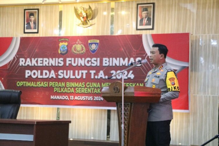 Kapolda Buka Rakernis Fungsi Binmas Polda Sulut Tahun 2024