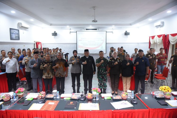 Polres Sukabumi Kota dan Pemkot Gelar Rakor Lintas Sektoral Jelang Pilkada 2024