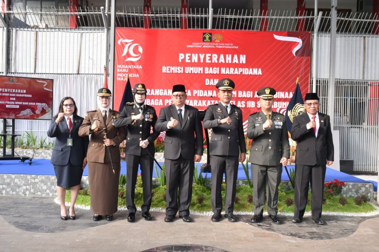 Warga Binaan Lapas Kelas II B Kota Sukabumi Terima Remisi di Hari Kemerdekaan RI ke-79