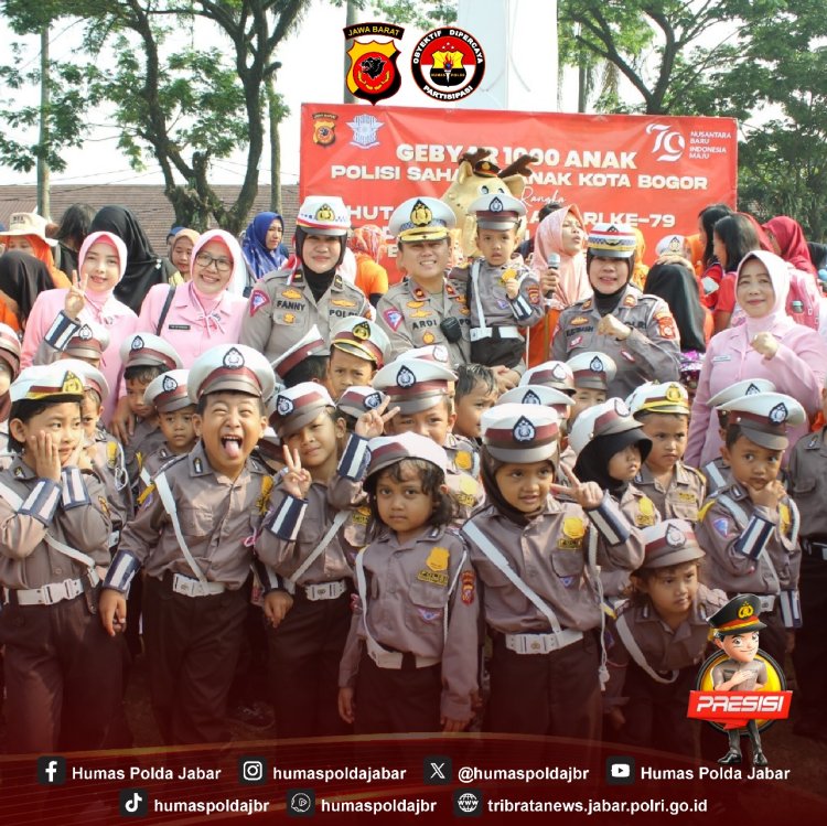 1200 Anak Meriahkan Gebyar Polisi Sahabat Anak Bersama Satlantas Polresta Bogor Kota