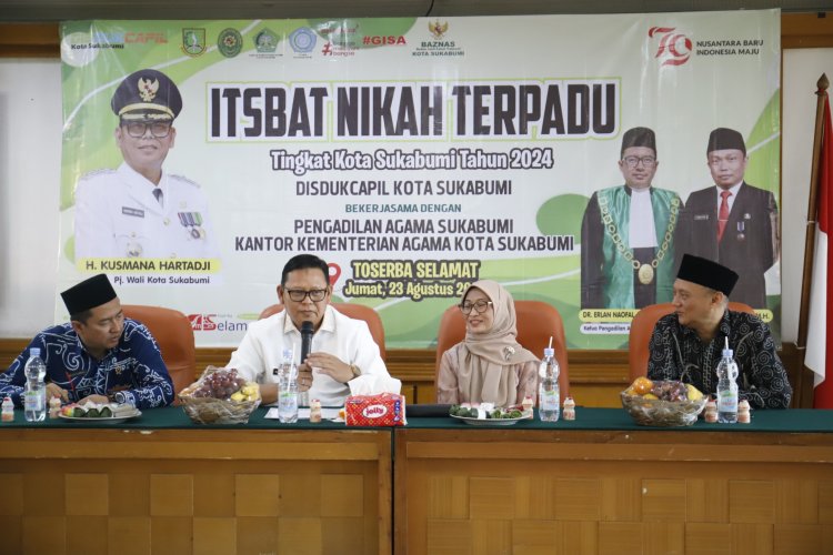 Penjabat Wali Kota Sukabumi Membuka Kegiatan Isbat Nikah 2024 di Toserba Selamat