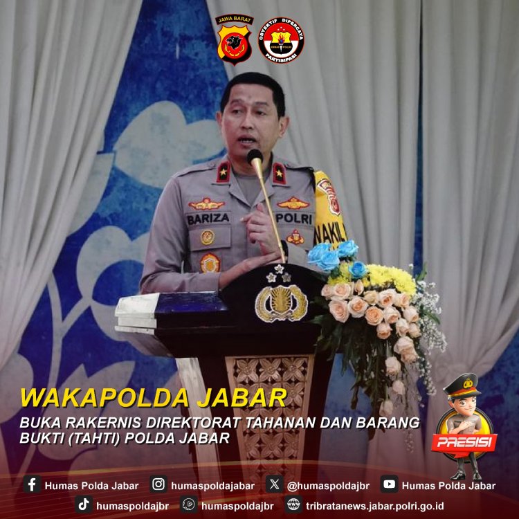 Waka Polda Jabar Buka Rakernis Direktorat Tahanan dan Barang Bukti (Tahti)