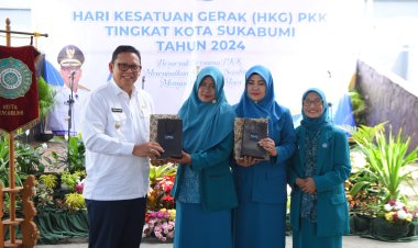 Hari Kesatuan Gerak PKK ke 52 Kota Sukabumi di Gelar Menampilkan Seni Paduan Suara dan Angklung