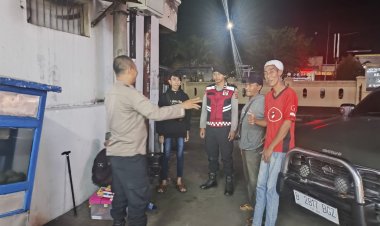 Wujudkan Harkamtibmas Kondusif, Polsek Baros Tingkatkan Patroli Malam