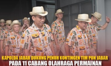 Kapolda Jabar Dukung Penuh Kontingen Tim PON Jabar Pada 11 Cabor Permainan PON XXl Aceh-Sumut 2024