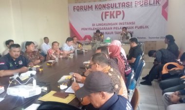 Guna Tingkatkan Pelayanan Polres Kaur Kerjasama Dengan Ombudsman Gelar FKP (Forum Konsultasi Publik)