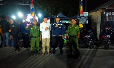 Polsek Kebonpedes Laksanakan Pengamanan Giat Warga di Desa Bojong Sawah