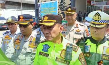 Hadapi Libur Panjang,Sat Lantas Polrestabes Bandung Siapkan Pengamanan