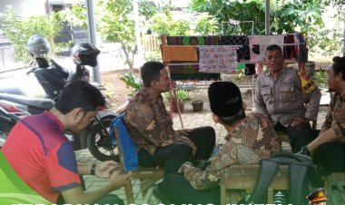 Terapkan Cooling System, Bhabinkamtibmas Polsek Kesambi Berikan Himbauan Kepada Warga