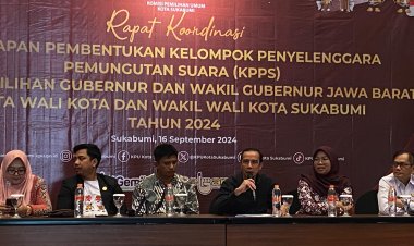 PJ Sekda Kota Sukabumi Hadiri Rakor Pembentukan Kelompok Penyelenggara Pemungutan Suara (KPPS)