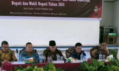 Rapat Pleno DPT ,Ketua KPUD Kabupaten Kaur Nyaris Bentrok Fisik vs Panwascam Kaur Selatan