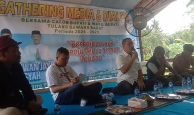 Gathering Media dan Dialog, Calon Bupati Tubaba Ajak Warga Budidaya Lobster Air Tawar