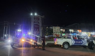 Cegah Kejahatan di Malam Hari, Polres Landak Patroli Hingga ke Titik Rawan