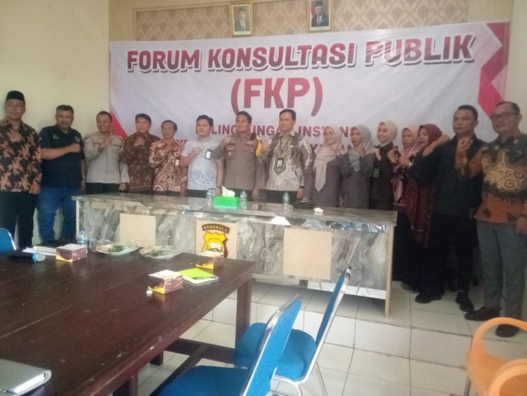 Guna Tingkatkan Pelayanan Polres Kaur Kerjasama Dengan Ombudsman Gelar FKP (Forum Konsultasi Publik)