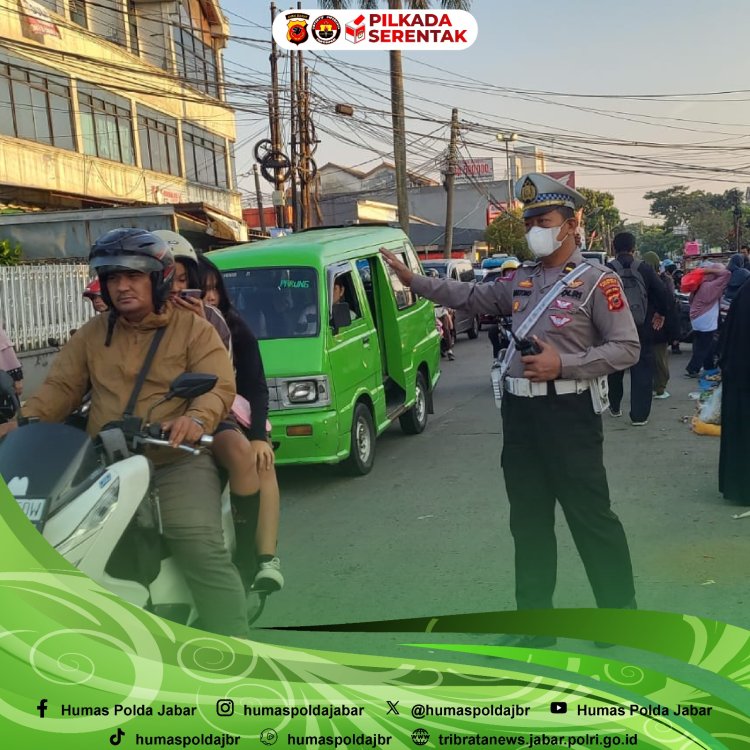 Unit Lantas Polsek Bogor Tengah, Lakukan Cooling System Melalui Gatur Lalin