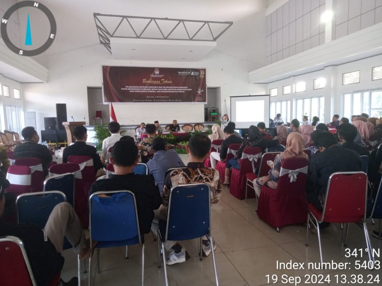 Rapat Pleno DPT ,Ketua KPUD Kabupaten Kaur Nyaris Bentrok Fisik vs Panwascam Kaur Selatan