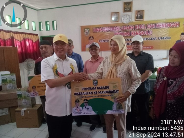 Dinas Koperasi dan UMKM Provinsi Bengkulu Salurkan Progam di Kabupaten Kaur