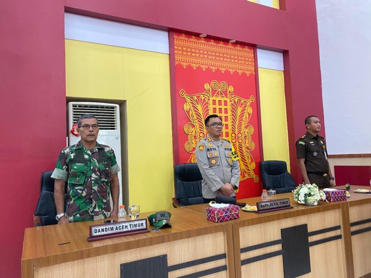 Kapolres AKBP Nova Suryandaru Hadiri Rapat Paripurna DPRD Aceh Timur