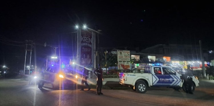 Cegah Kejahatan di Malam Hari, Polres Landak Patroli Hingga ke Titik Rawan