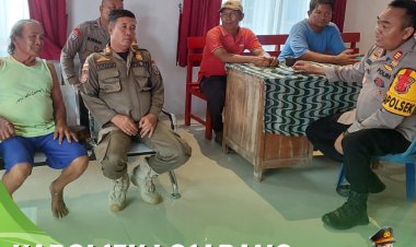 Kapolsek Losarang Berikan Himbauan Kepada Warga,Jaga Harkamtibmas Jelang Pilkada