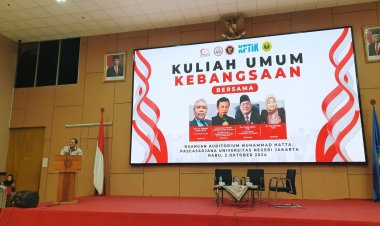 Dekan Fakultas Ilmu Sosial UNJ Resmi Buka Kuliah Umum dan Pelatihan Kompetisi Jurnalis Kebangsaan Mahasiswa BNPT RI