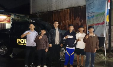 Ciptakan Suasana Kondusif, Kanit Binmas Polsek Kebonpedes Berikan Himbauan Kamtibmas