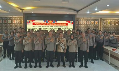 Puslitbang Polri Lakukan Penelitian Evaluasi Website dan Peralatan yang Digunakan pada Rekrutmen di Polda Sulut