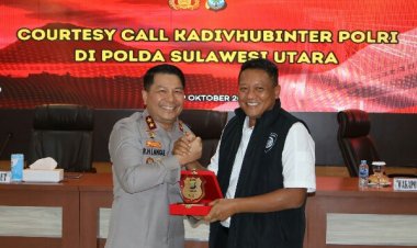 Bahas Pencegahan Transnasional Crime, Kapolda Sulut Terima Kunjungan Kadiv Hubinter Polri