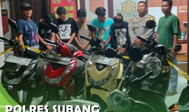 Polres Subang Amankan 5 Orang Remaja, Yang Diduga Hendak Tawuran