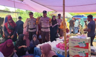 Kapolsek Kempas dan Jajaran Gelar Patroli Pasar Kilo 8