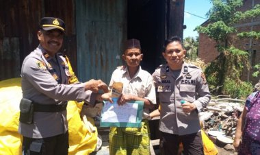 Kapolres Jeneponto Bantu Warga Desa Gantarang