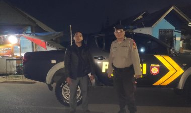Antisipasi Tindak Kejahatan, Polsek Kebonpedes Intensipkan  Patroli Malam