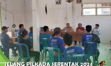 Jelak Pilkada Serentak,Polsek Bongas  Laksanakan Binluh Ciptakan Kamtibmas Kondusif