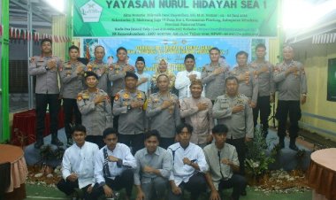 Jelang Tradisi Pembaretan Bintara Remaja Angkatan 51/55, Ditsamapta Polda Sulut Gelar Baksos di Desa Sea Satu