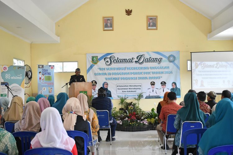 Tim PKK Kota Sukabumi Sambut  Kedarangan Tim Rechecking Lomba 10 Program PKK