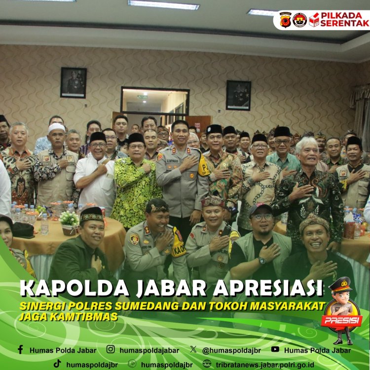 Kapolda Jabar Apresiasi Sinergi Polres Sumedang dan Tokoh Masyarakat Jaga Kamtibmas