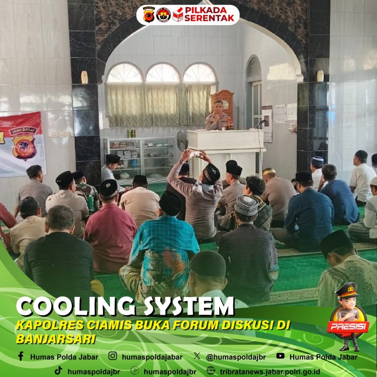 Melalui Cooling System Kapolres Ciamis Buka Forum Diskusi di Banjarsari