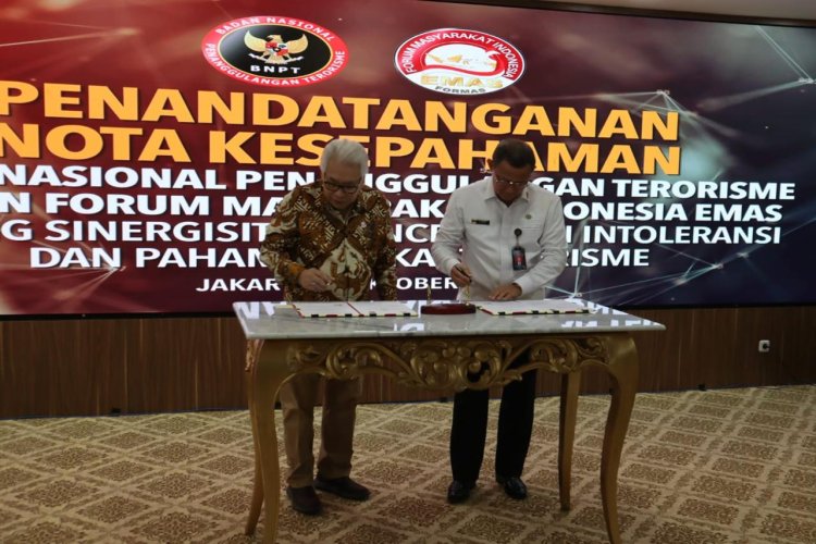 FORMAS dan BNPT RI Tandatangani MoU, Perkuat Sinergi Menuju Indonesia Emas 2045