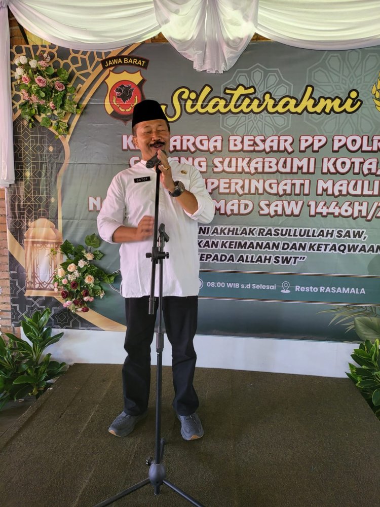 Pererat Tali Silaturahmi, PP Polri Cabang Sukabumi Kota Gelar Maulid Nabi Muhammad SAW